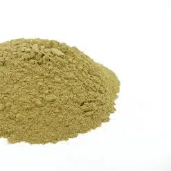 Greenish/yellowish dry Mitragyna Javanica powder