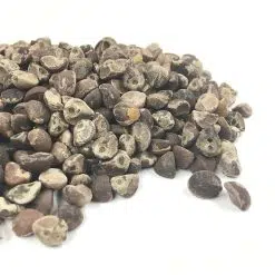 A bundle of charcoal looking Hawaiian woodrose seeds